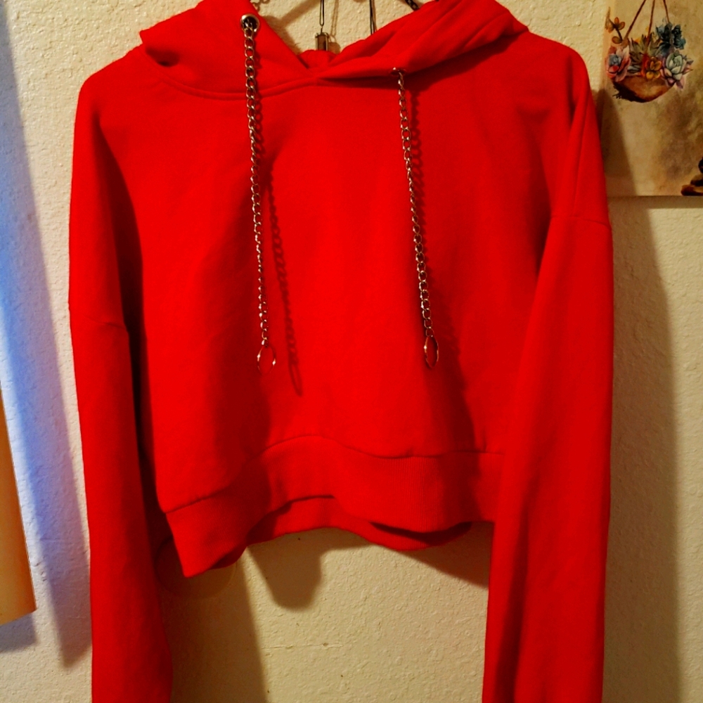 Tiger Mist crop top red sweater